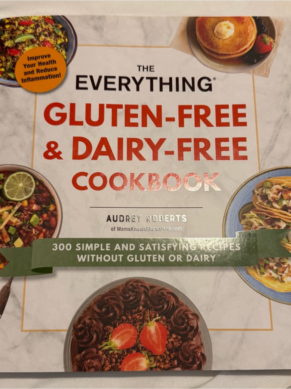 Gluten-Free & Dairy-Free Cookbook by Audrey Roberts - White/Red